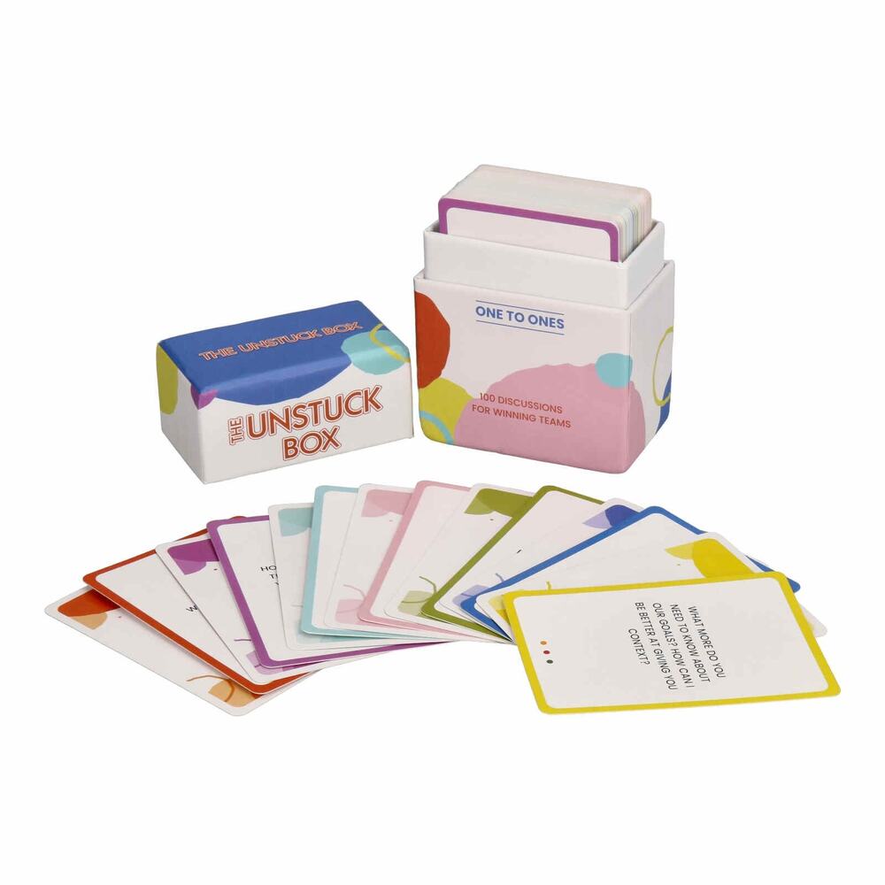The Unstuck Box One to Ones 100 Leadership Team Discussion Cards